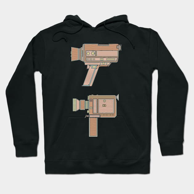 Brown Classic Video Camera Hoodie by milhad